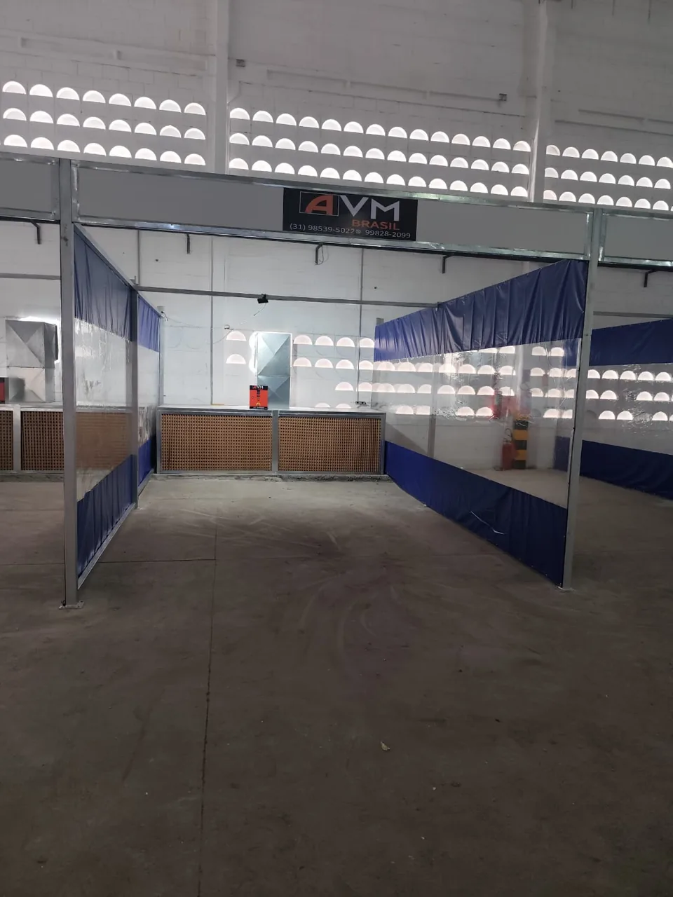 Box de preparação com parede filtrante
